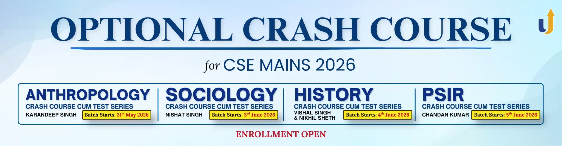Optional Crash Course for cse mains